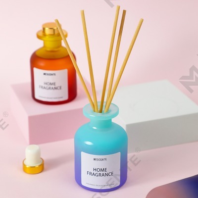Groothandel unieke glazen fles geurbloemen Rietverspreider Olie navulling met verpakkingsdozen Geschenkset
