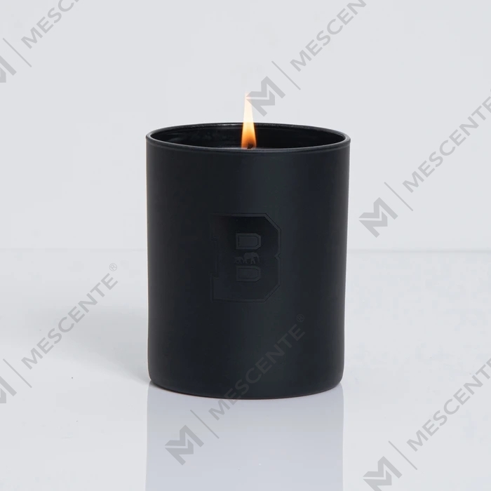 M&Scent Groothandel Luxe Zwarte Unieke Potten Bruiloft Decoratieve Geurkaarsen Sojakaarsen Met Kristallen