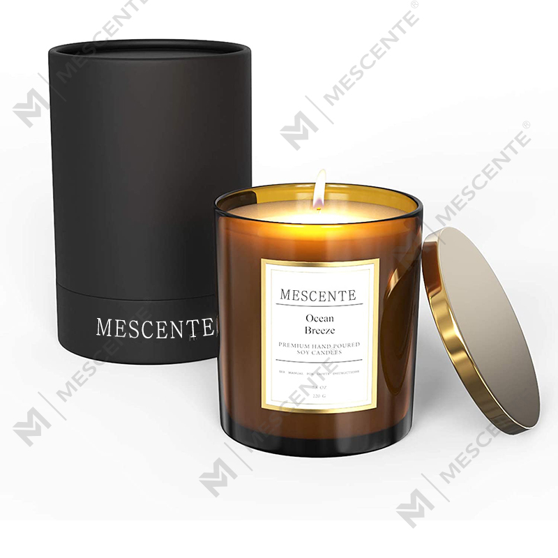 M&Scent groothandel bulkbestelling luxe op maat gemaakte private label geurende sojawaskaarsen cadeauset
