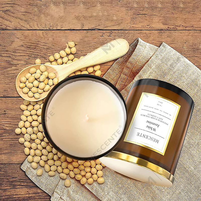 M&Scent groothandel bulkbestelling luxe op maat gemaakte private label geurende sojawaskaarsen cadeauset
