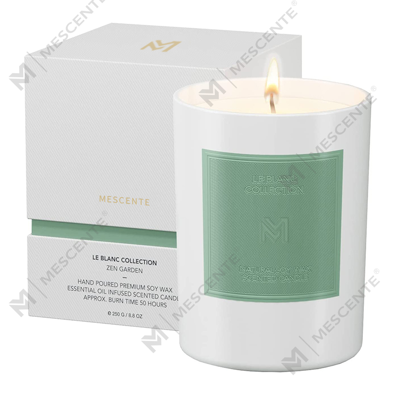 M&Scent Groothandel op maat gemaakte luxe zwarte glazen pot Kerstaromatherapie Sojawaskaarsensets
