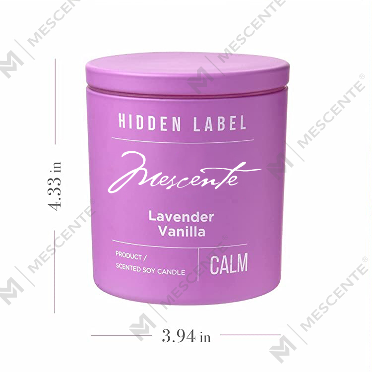 M&Scent Groothandel Luxe Private Label zwarte potten geurkaarsen van sojawas met kristallen