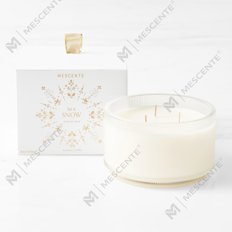 M&Scent op maat gemaakt logo zelfgemaakte organische helderheid geurende sojakaarsen private label in glazen pot