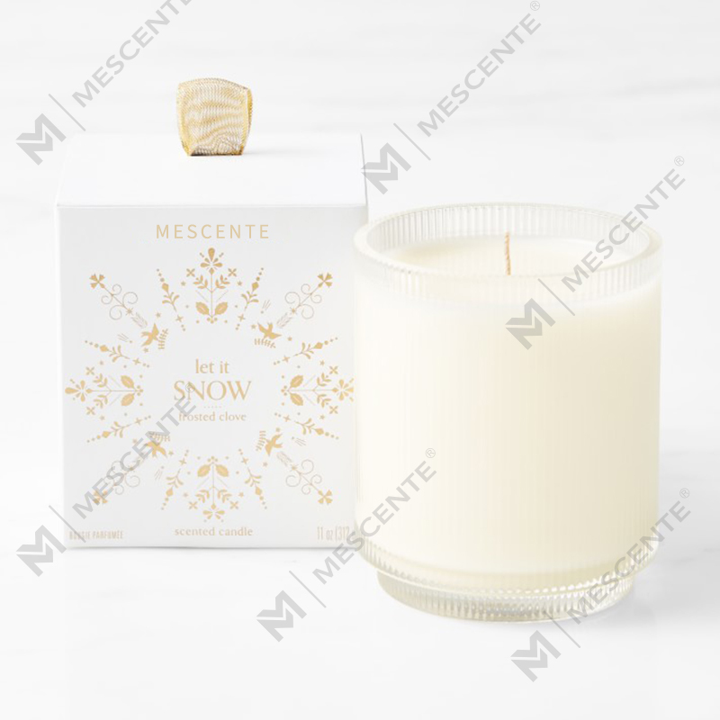 M&Scent op maat gemaakt logo zelfgemaakte organische helderheid geurende sojakaarsen private label in glazen pot