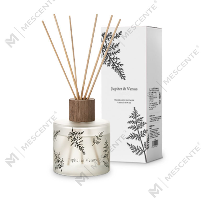 M&Scent Groothandel Luxe op maat decoratief amberglas Geen vuur Unieke transparante bloemengeurrietverspreider