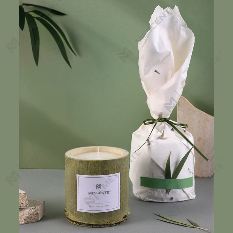 M&Scent luxe houten kandelaar kaarsen private label geparfumeerd met doosje