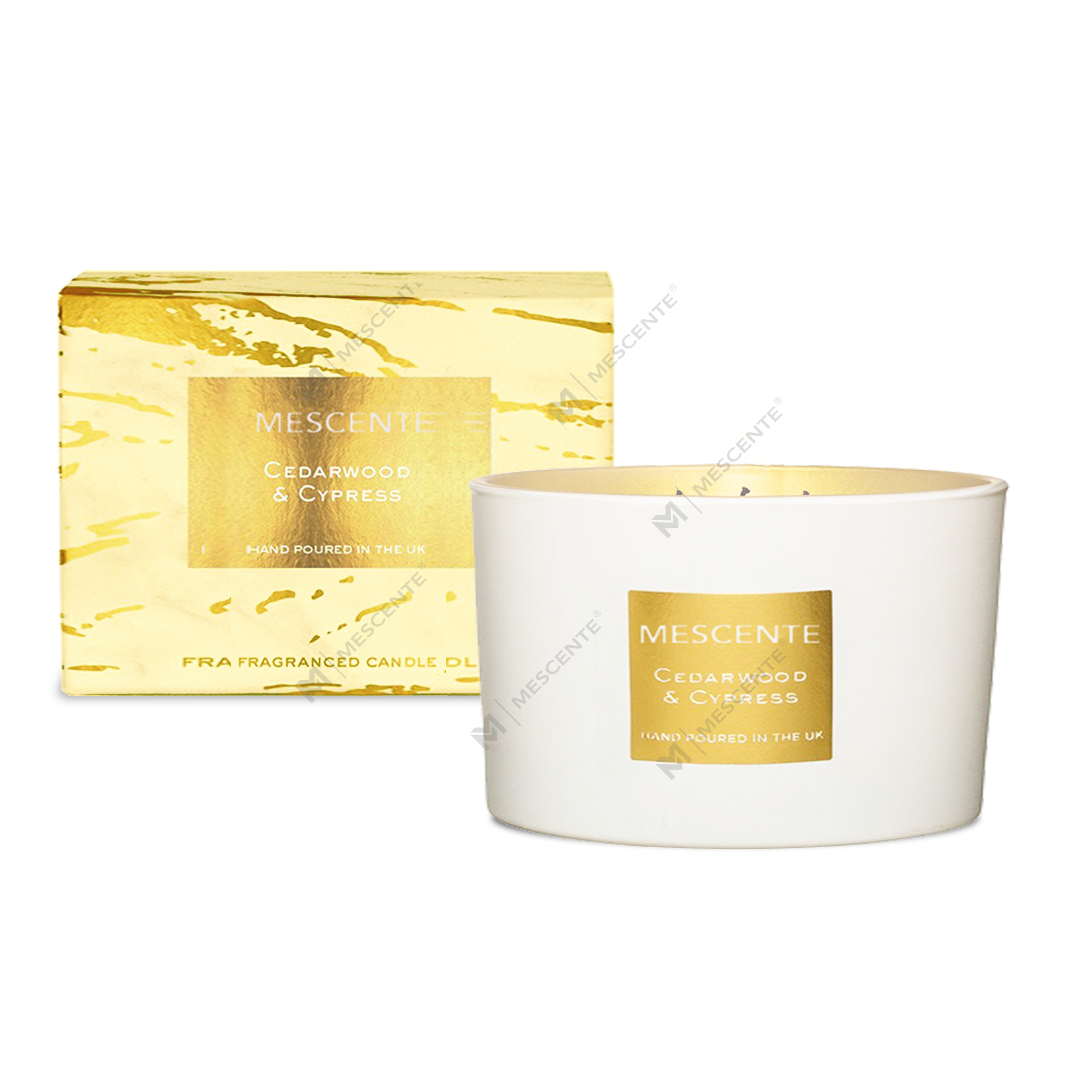 M&Scent groothandel decoratieve aromatherapie geschenkset met 3 lonten geurende kokospalmkaarsen