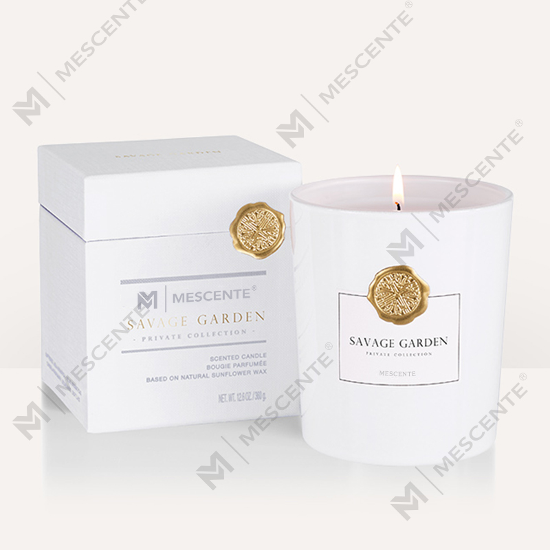 M&Scent luxe op maat gemaakte private label decoratieve glazen potten geurkaars van sojawas