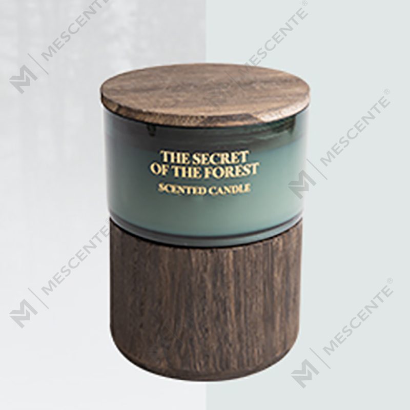 M&Scent op maat gemaakte glazen potten bulkbestelling geurkaars van sojawas met kristallen