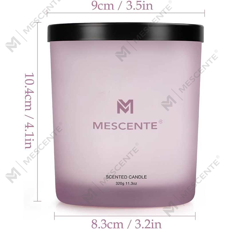 M&Scent Groothandel op maat gemaakte luxe bestverkopende private label Wick lavendel sojawas geurkaarsen