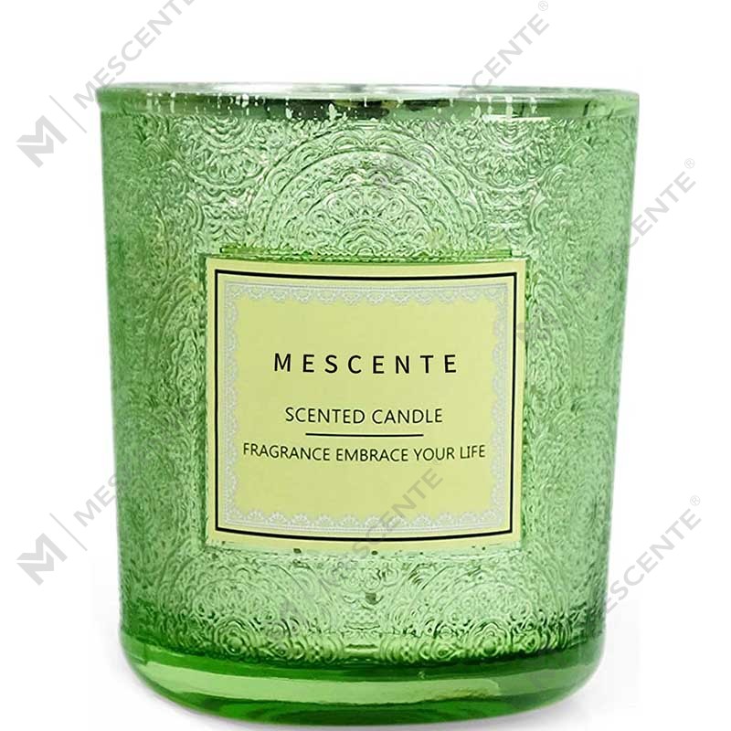 Groothandel gepersonaliseerde fabrikanten luxe huisdecoratie geschenkverpakking kleur pot was geurkaars met gedroogde bloemen