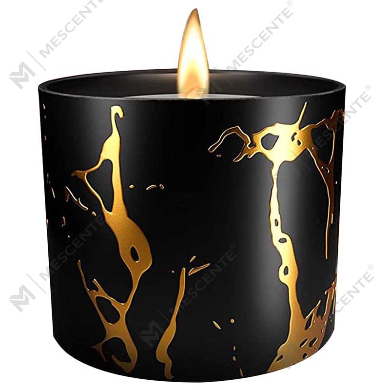 Luxe groot formaat op maat gepersonaliseerde keramische Home Decor granen gouden kaars pot handgemaakte sojawas geurkaarsen geschenken set