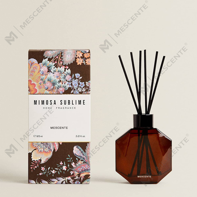 M&Scent groothandel luxe op maat gemaakte minifles aromatherapie rietverspreiderolie met geschenkdoos