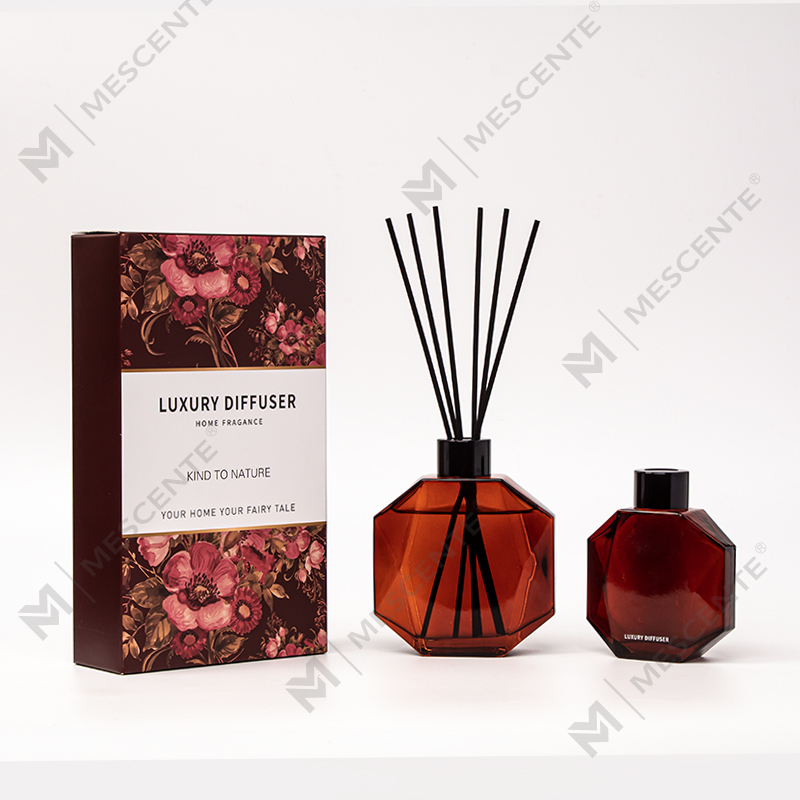 M&Scent groothandel luxe op maat gemaakte minifles aromatherapie rietverspreiderolie met geschenkdoos
