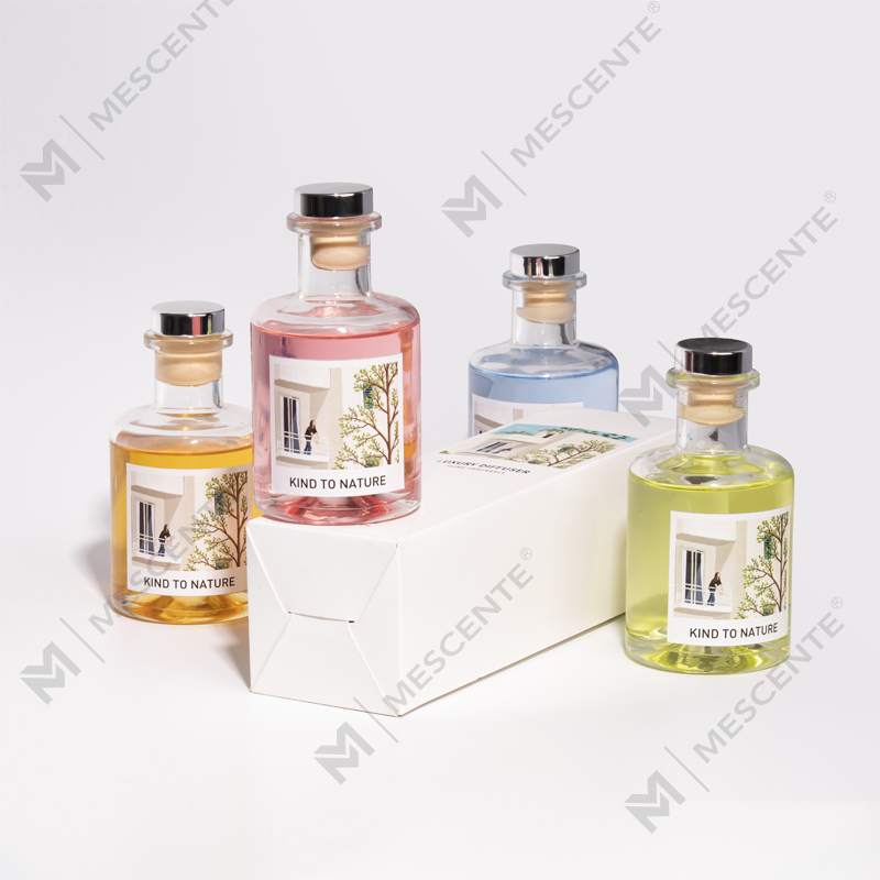 M&Scent Luxe 200ml op maat gemaakte witte fles houten stokjes rietverspreider met doos