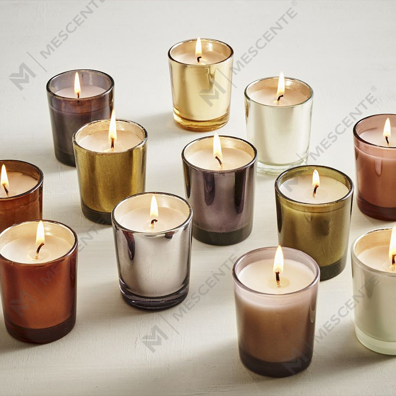 M&Scent Luxe op maat gemaakte pot met huisgeur, kerstgeurende sojawaskaarsen met deksel