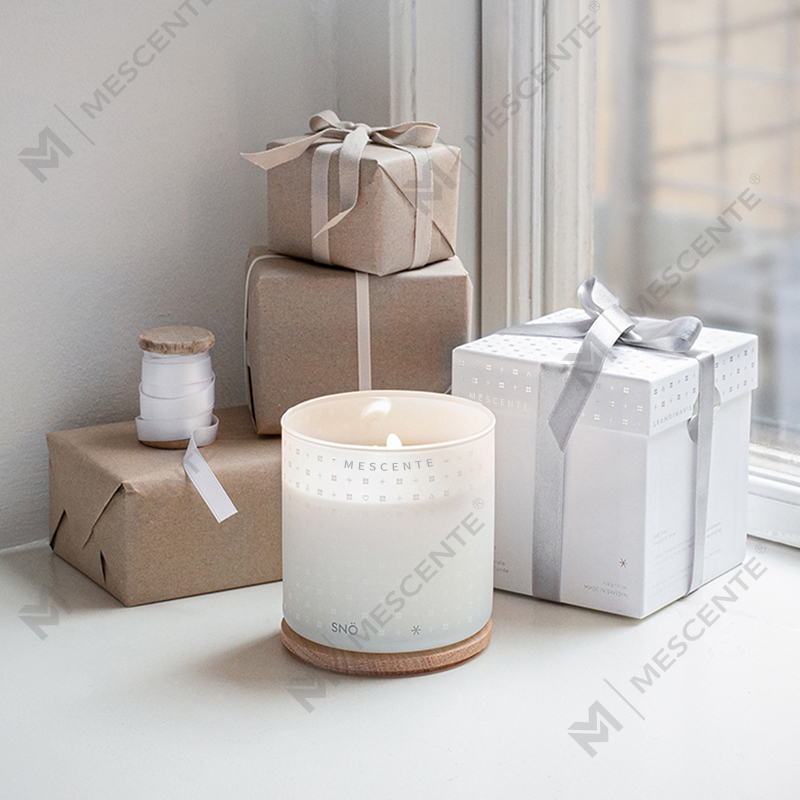 M&Scent Luxe op maat gemaakte handgemaakte kerst decoratieve geurkaarsen van sojawas met geschenkdoos