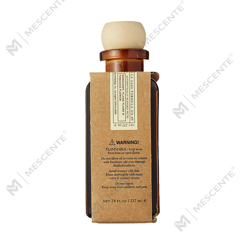 M&Scent luxe op maat gemaakte grote roségouden glazen fles bloem private label vloeibare rietverspreider met geschenkdoos