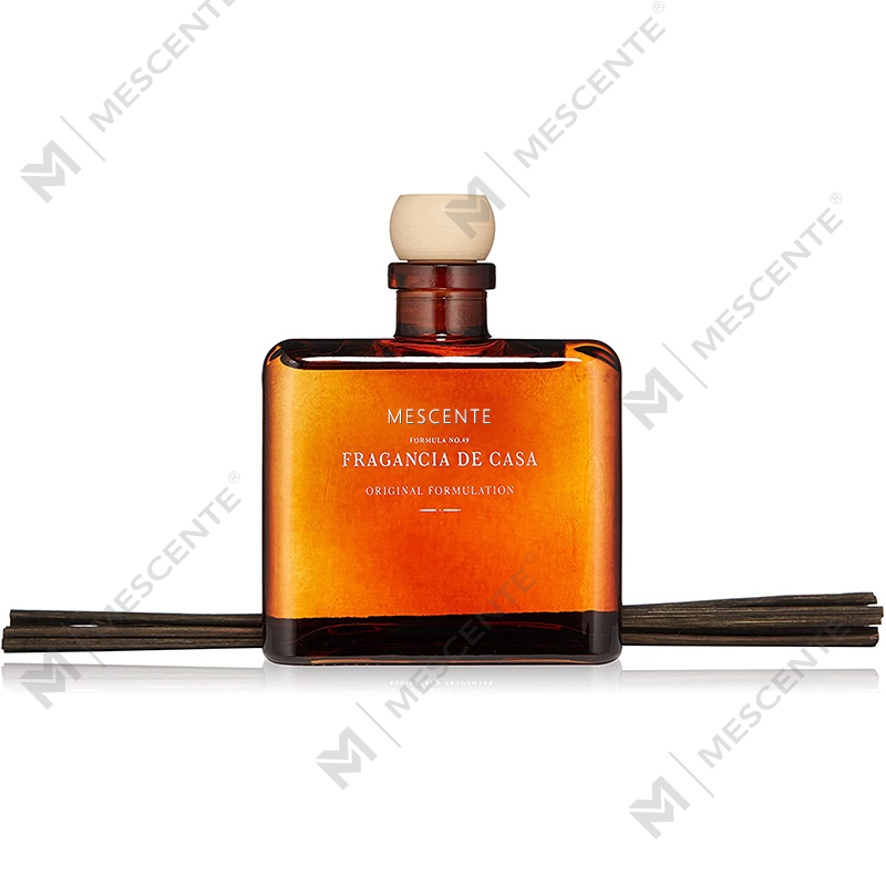 M&Scent luxe op maat gemaakte grote roségouden glazen fles bloem private label vloeibare rietverspreider met geschenkdoos