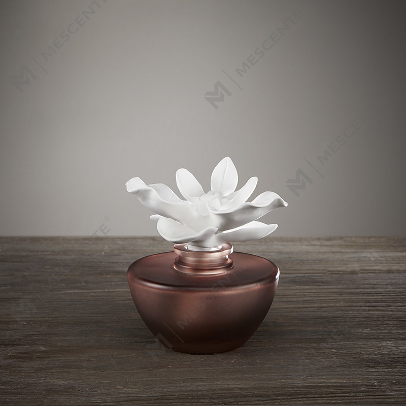Witte bloem mini parfum aroma rietverspreiderolie, geur Thailand rietverspreiders cadeauset