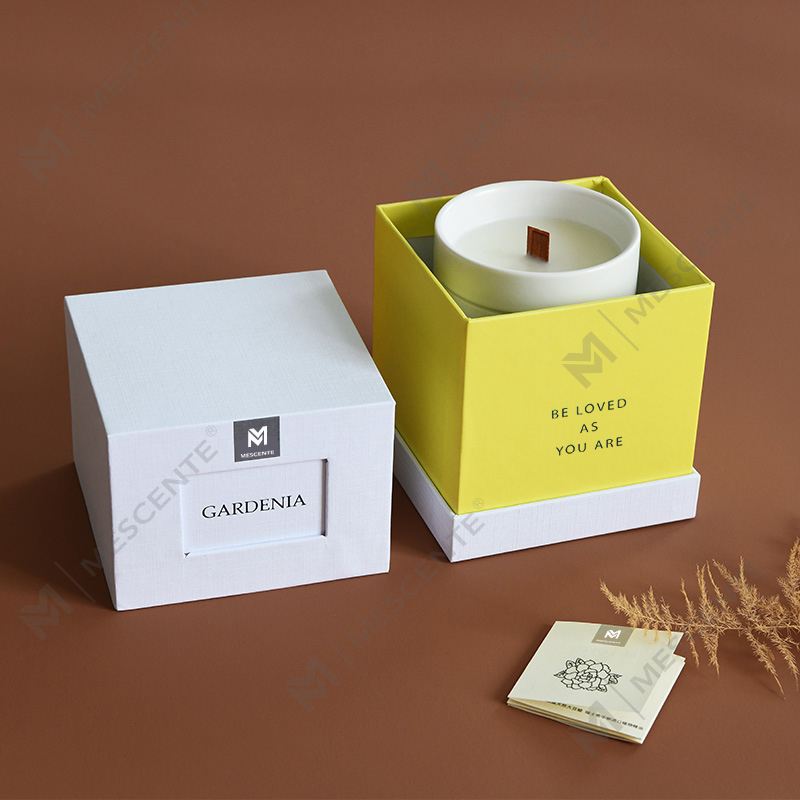 M&Scent groothandel op maat gemaakte luxe huisgeur glazen potten geurkaarsen van sojawas