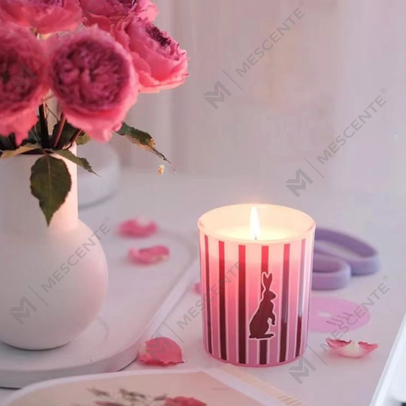 M&Scent groothandel op maat gemaakte luxe huisgeur glazen potten geurkaarsen van sojawas