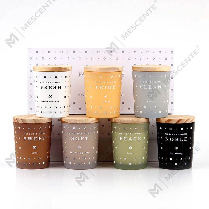 M23352 Set van 3 huishoudelijke sojawas aromatherapie geurkaarsen