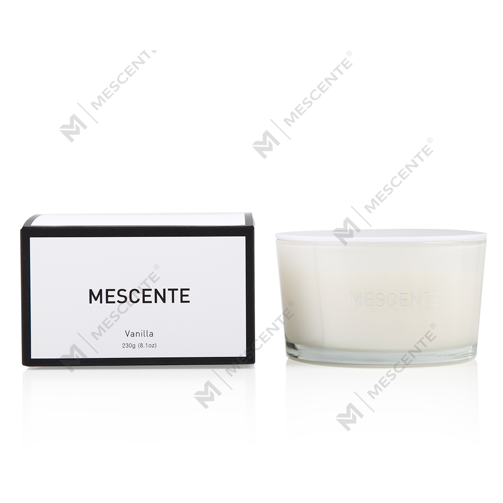 Mescente groothandel private label glazen pot 3 lonten 100% sojawas geurkaars