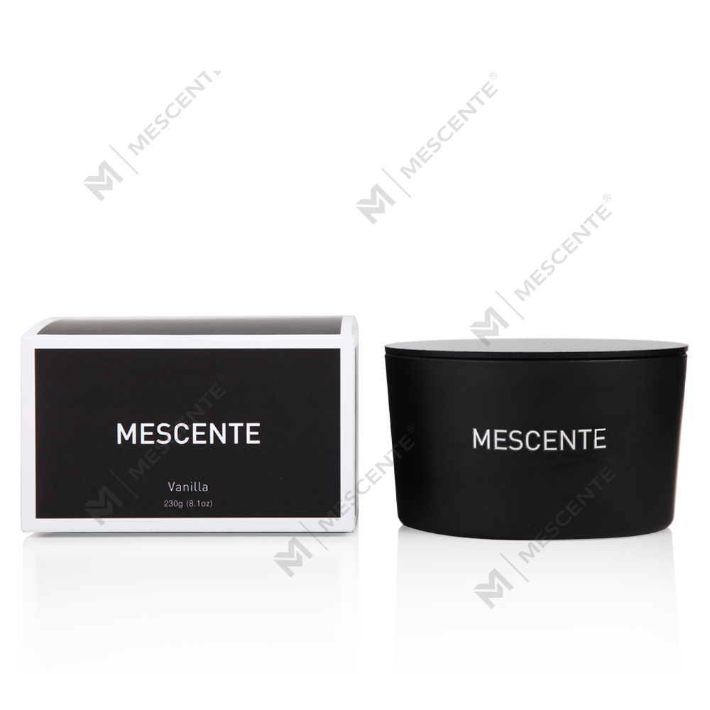 Mescente groothandel private label glazen pot 3 lonten 100% sojawas geurkaars