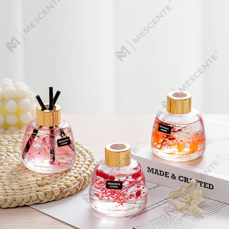 Mini witte fles bloem parfum aroma rietverspreider olie, geur Thailand rietverspreider cadeauset