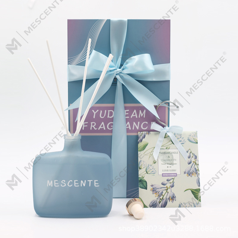 Kaarsen- en rietverspreider cadeauset, geurkaarsen Aroma rietverspreider