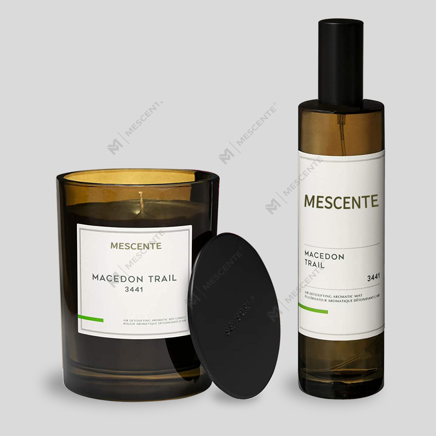 M&Scent groothandel luxe private label geurkamer spray diffuser kaarsenset