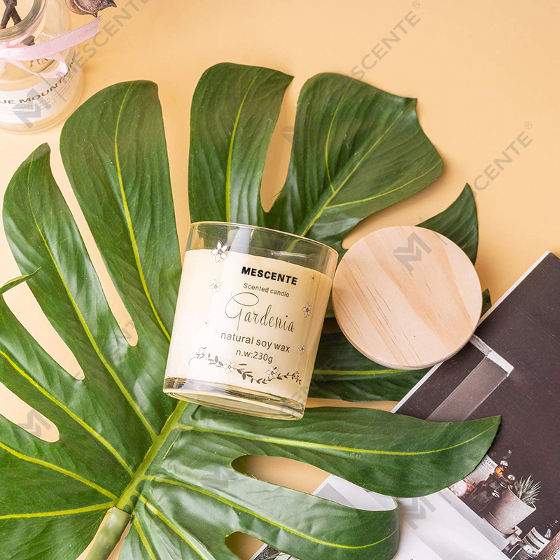 M&Scent handgemaakte luxe glazen houder spirituele keramiek pijler vanille geurkaars met kristallen