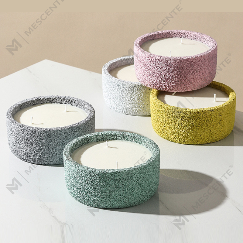 M&Scent Luxe handgemaakte logo spirituele stompkaarsen geurglas met kristallen, 3 lonten kaars