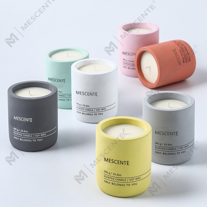 M&Scent op maat gemaakte decoratieve luxe massage private label kristalkeramische Woodwick geurende sojawaskaars