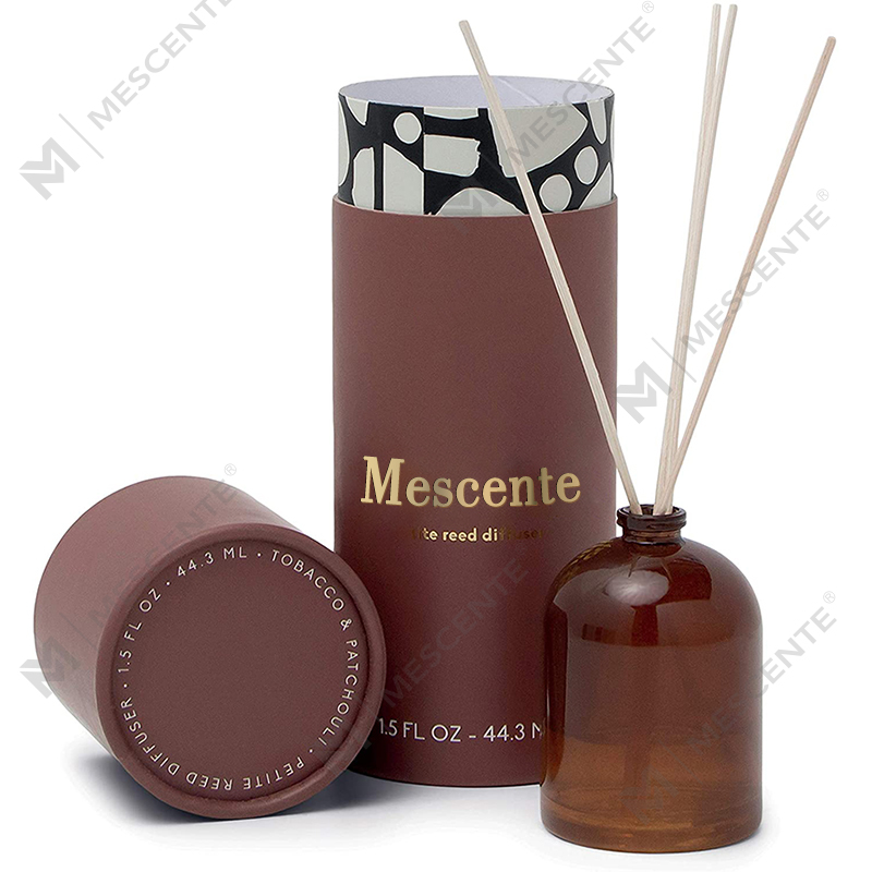 M&Scent luxe op maat gemaakte grote roségouden glazen fles bloem private label vloeibare rietverspreider met geschenkdoos