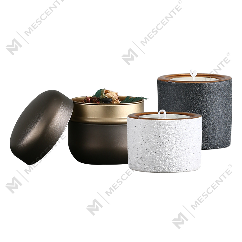 M&Scent op maat gemaakte decoratieve luxe private label Woodwick geurkaars van sojawas