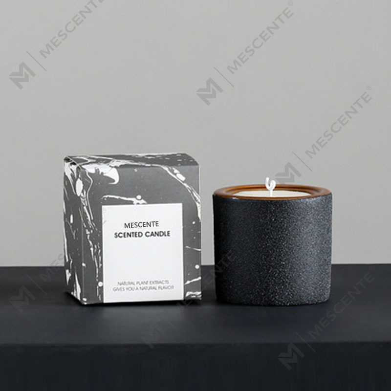 M&Scent op maat gemaakte decoratieve luxe private label Woodwick geurkaars van sojawas