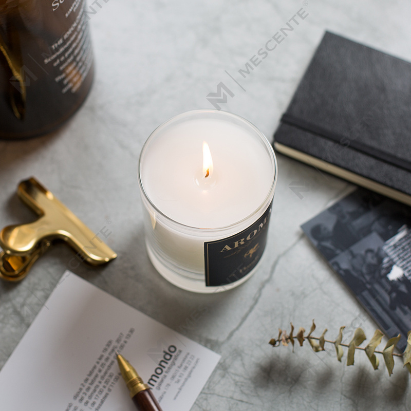 M&Scent op maat gemaakte decoratieve luxe massage private label geurende sojawaskaars