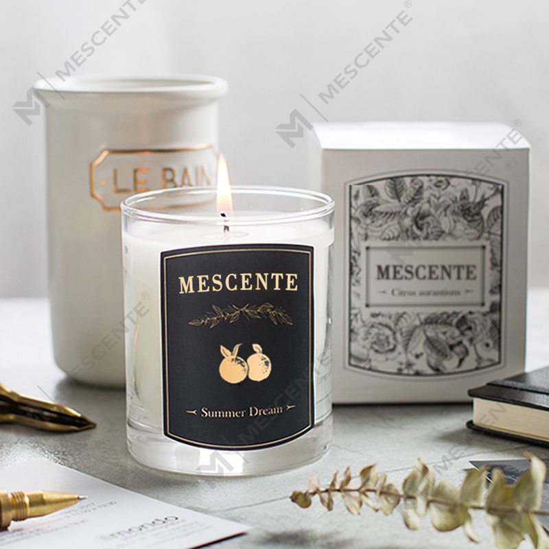 M&Scent op maat gemaakte decoratieve luxe massage private label geurende sojawaskaars