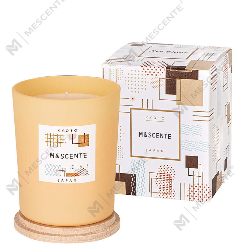 M&Scent op maat gemaakte private label gekleurde geurkaarsen van sojawas
