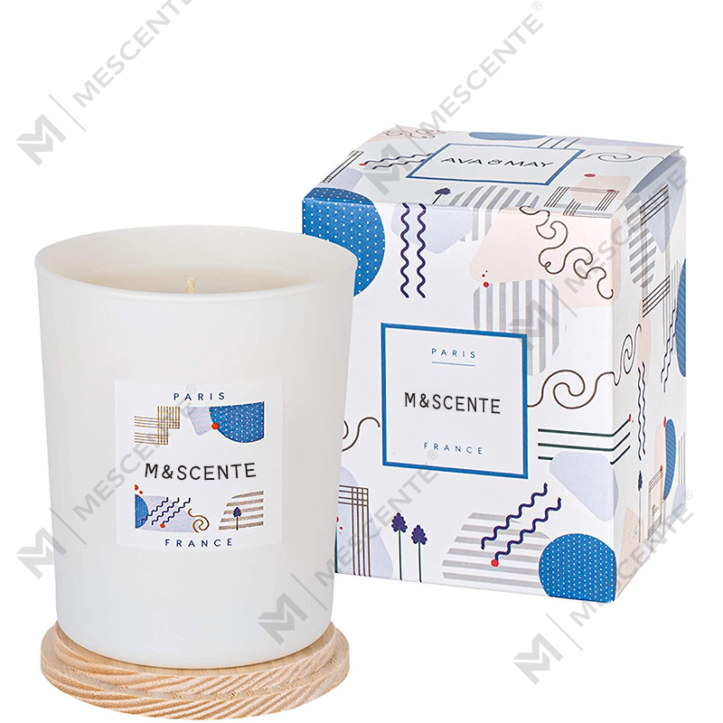 M&Scent op maat gemaakte private label gekleurde geurkaarsen van sojawas