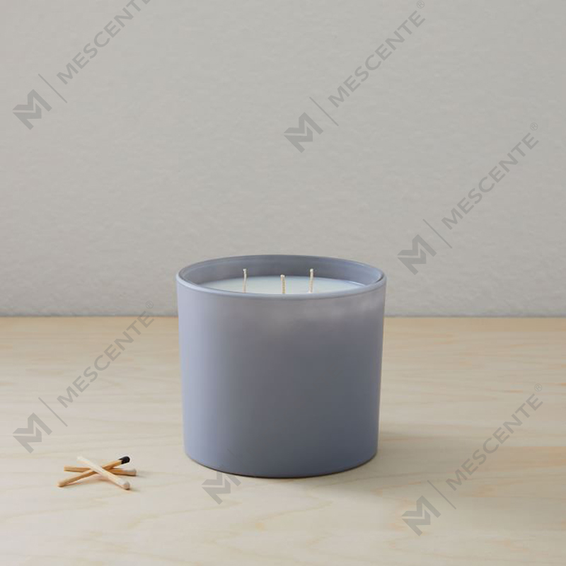M&SCENT Natural Christmas veel gebruikte glazen pot geurende sojawaskaars met vouwdoos