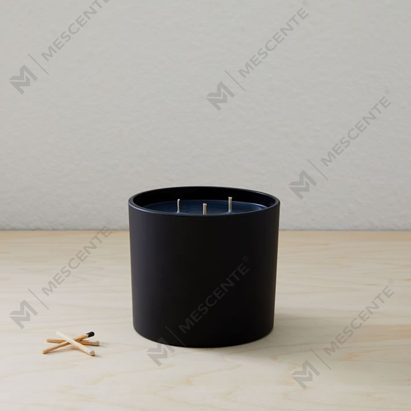 M&SCENT Natural Christmas veel gebruikte glazen pot geurende sojawaskaars met vouwdoos