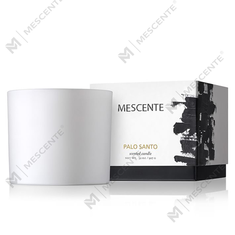 M&SCENT Natural Christmas veel gebruikte glazen pot geurende sojawaskaars met vouwdoos