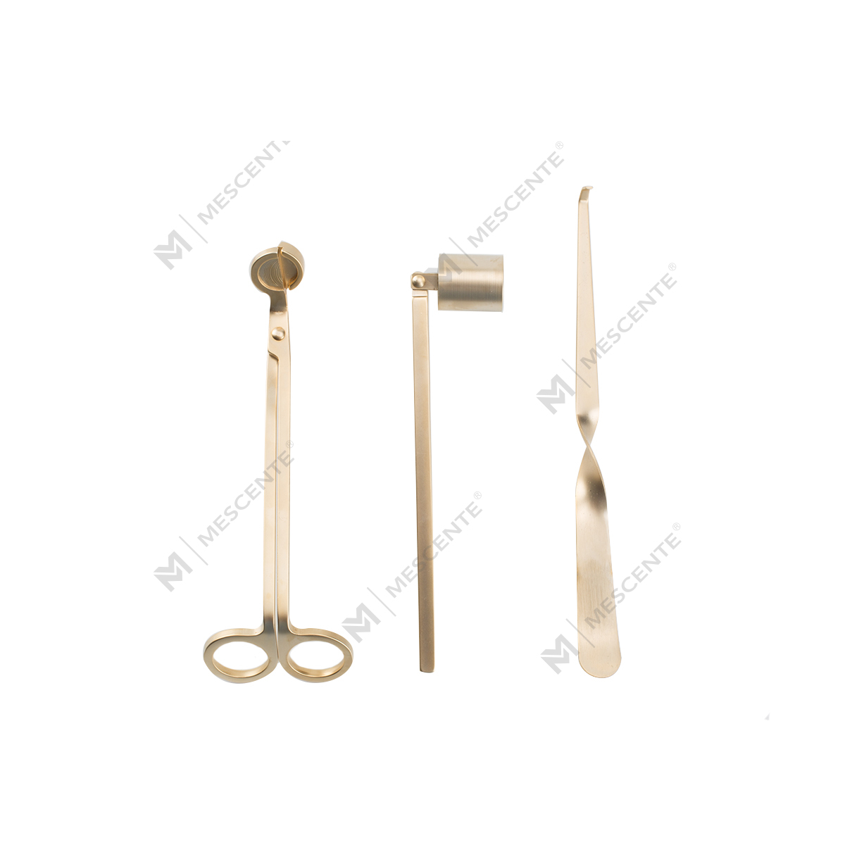 Mescente gouden kaarsenlont-doverset met geschenkdoos A991330-1