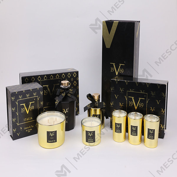 M&Scent Home Geurrietverspreider Cadeauset met geurkaars A29260-2
