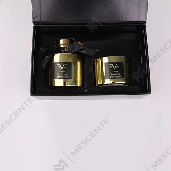 M&Scent Home Geurrietverspreider Cadeauset met geurkaars A29260-2