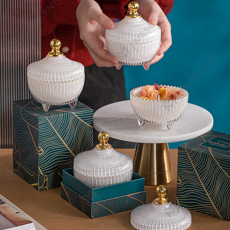 M&Scent Groothandel Goedkope op maat gemaakte luxe Private Label pijler geurende sojawas houtlont aromakaars