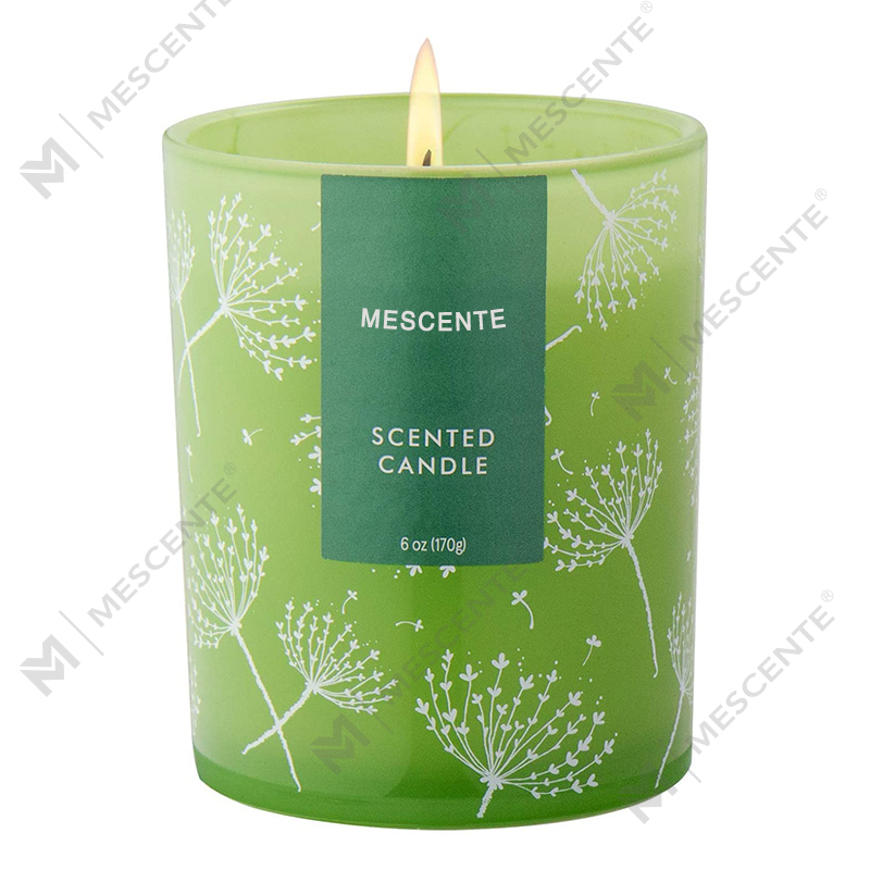 M&S geur op maat gevormd logo afdrukvoorbeeld aromatherapie geurkaarsgunsten, geurkaarsen met gedroogde bloemen